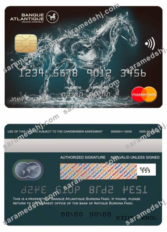 Burkina Faso Atlantique bank mastercard